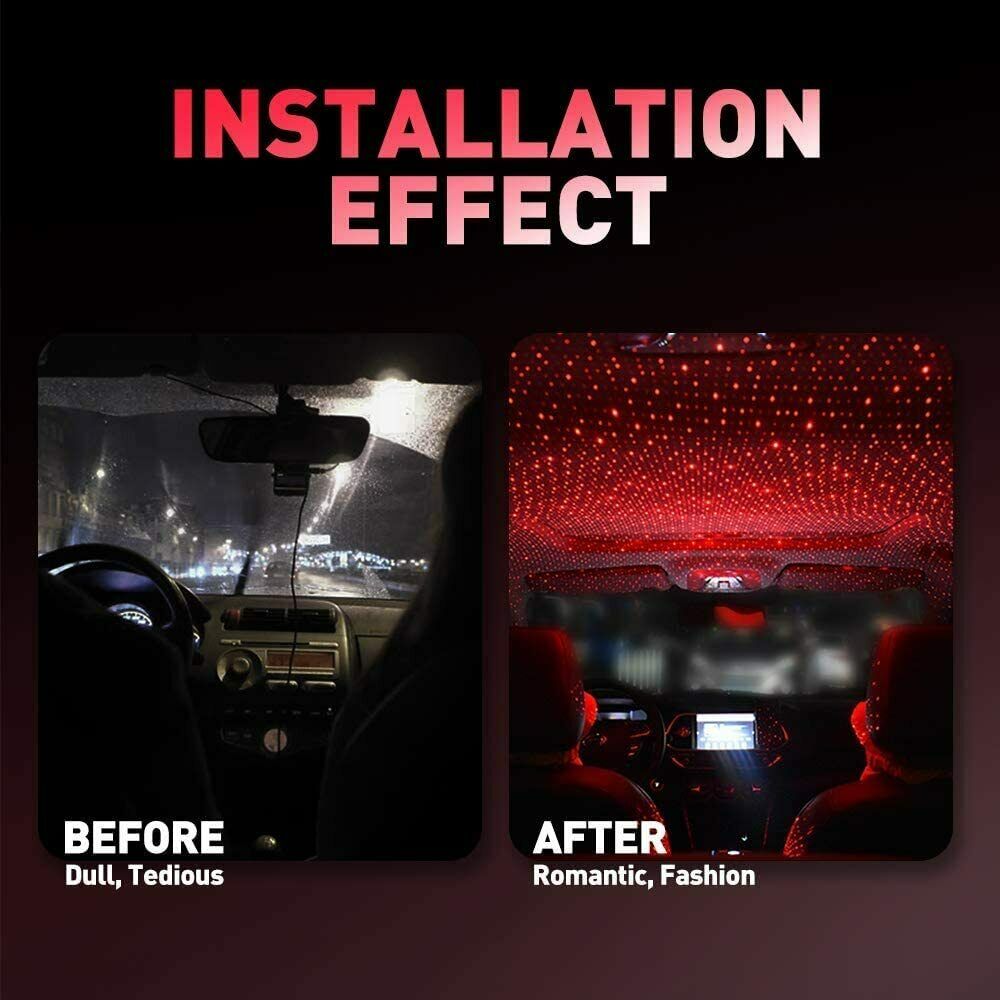 Car Interior Roof LED Star Light USB Atmosphère Rwanda
